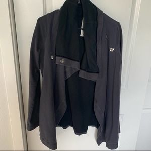 Lululemon Gray Black Wrap Jacket Size 6